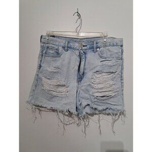 American Eagle Bermuda/Mom Short distressed denim shorts size 8